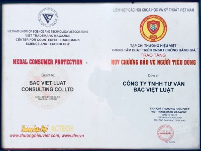 Bắc Việt Luật đoạt Huy Chương bảo vệ người Tiêu dùng..